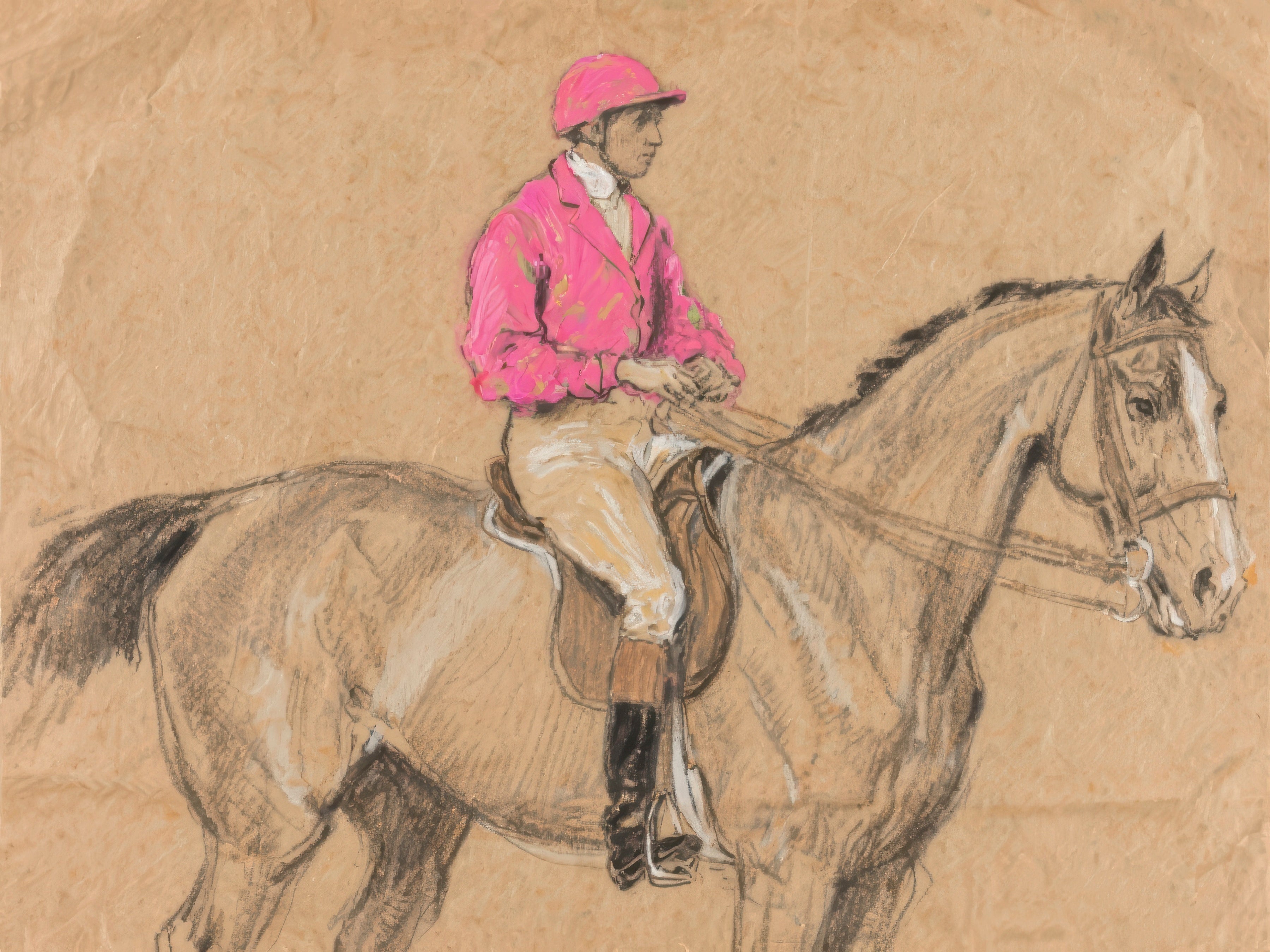 Equestrian Color Study: Hot Pink