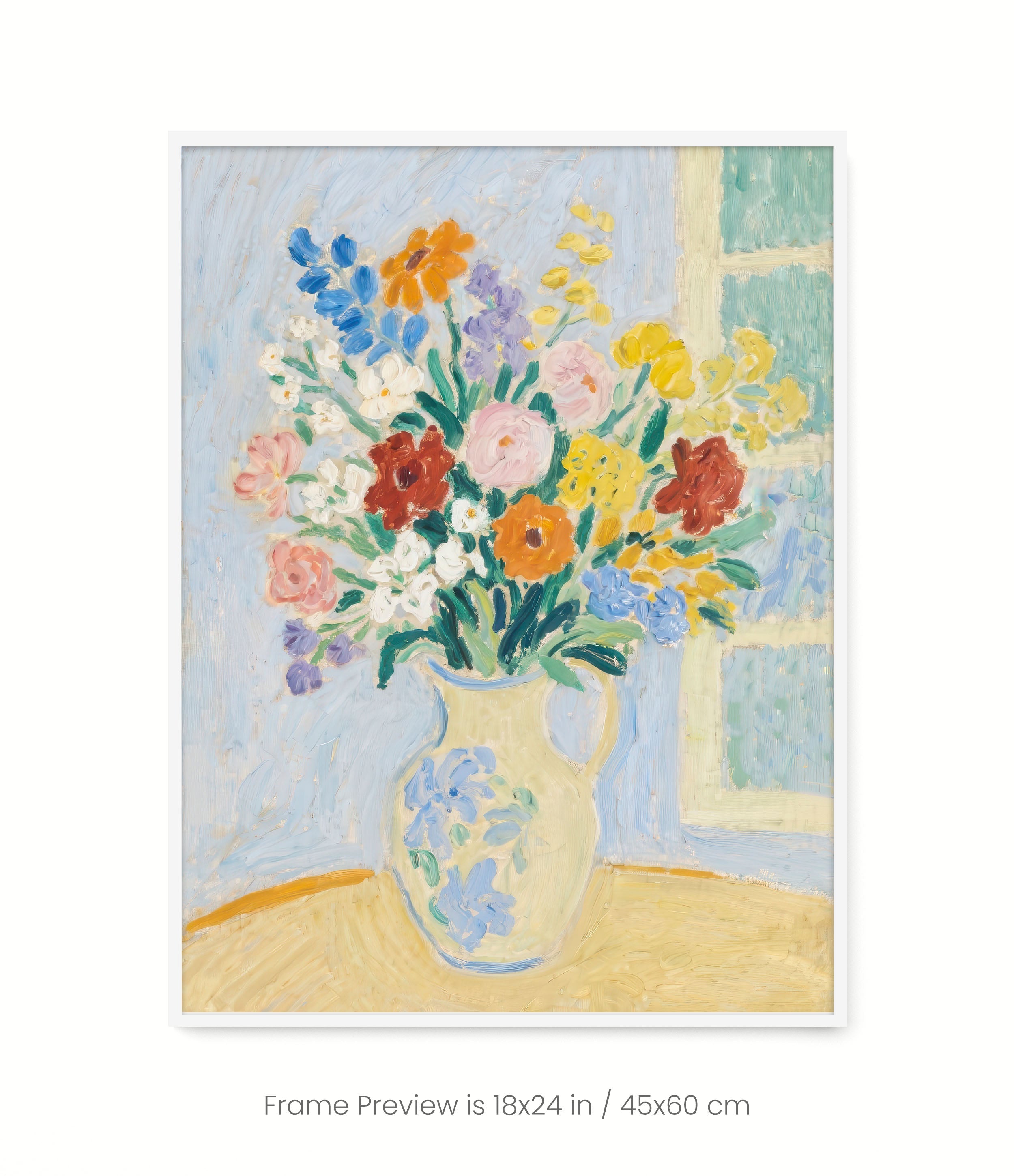 Flowers in a Pitcher