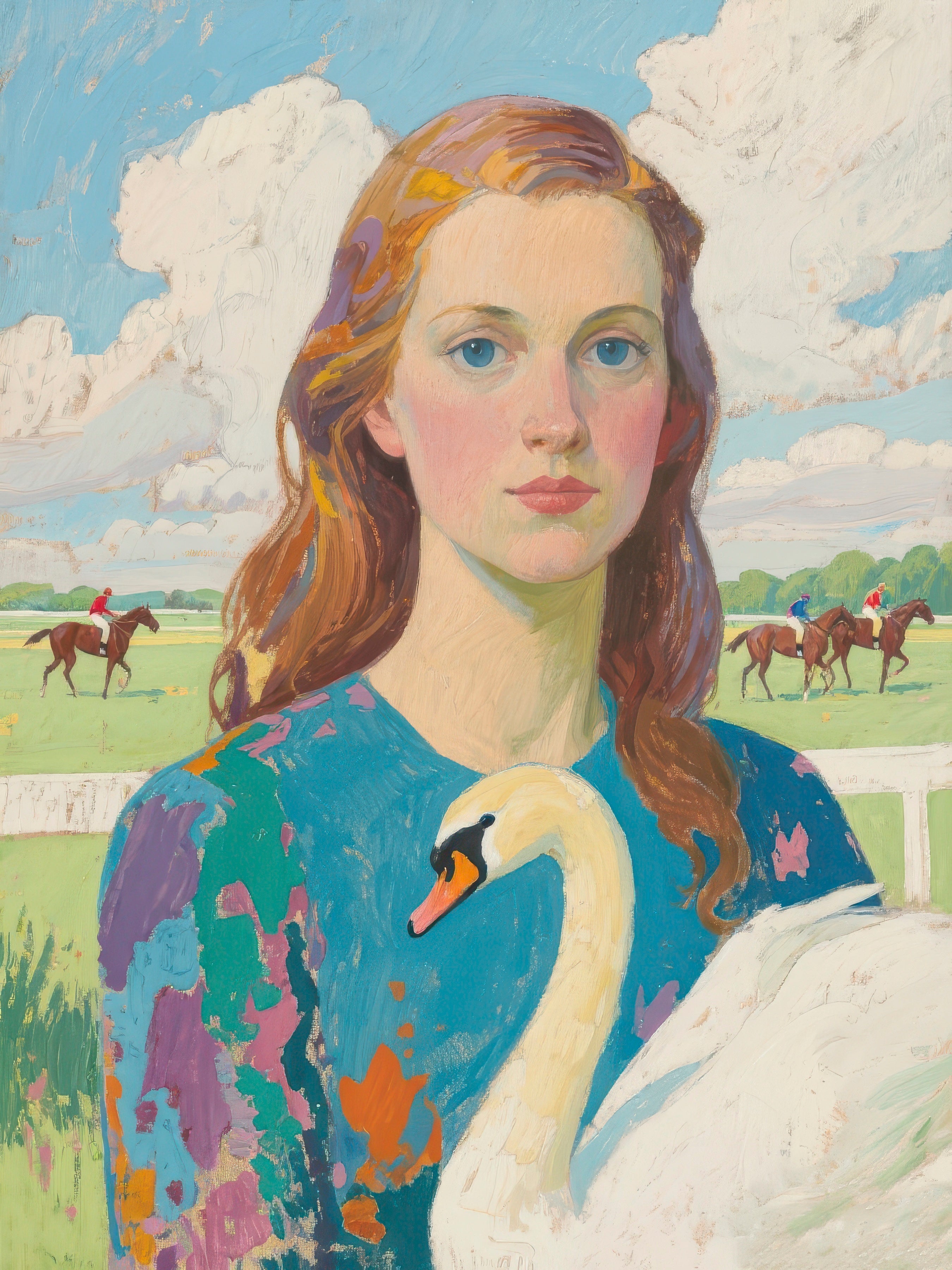 Lola Beauregard and Her Pet Swan