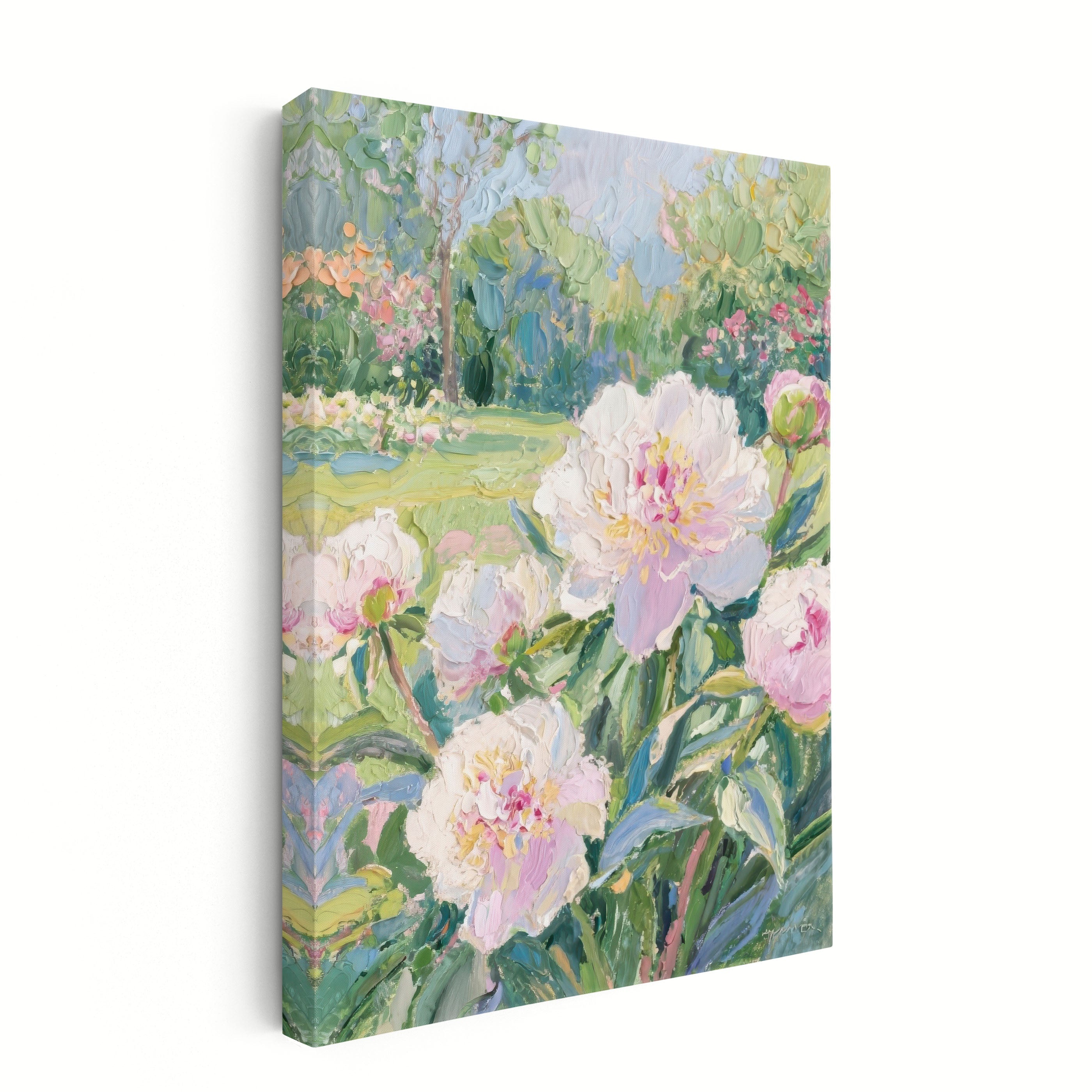 Pink Peonies in the Garden