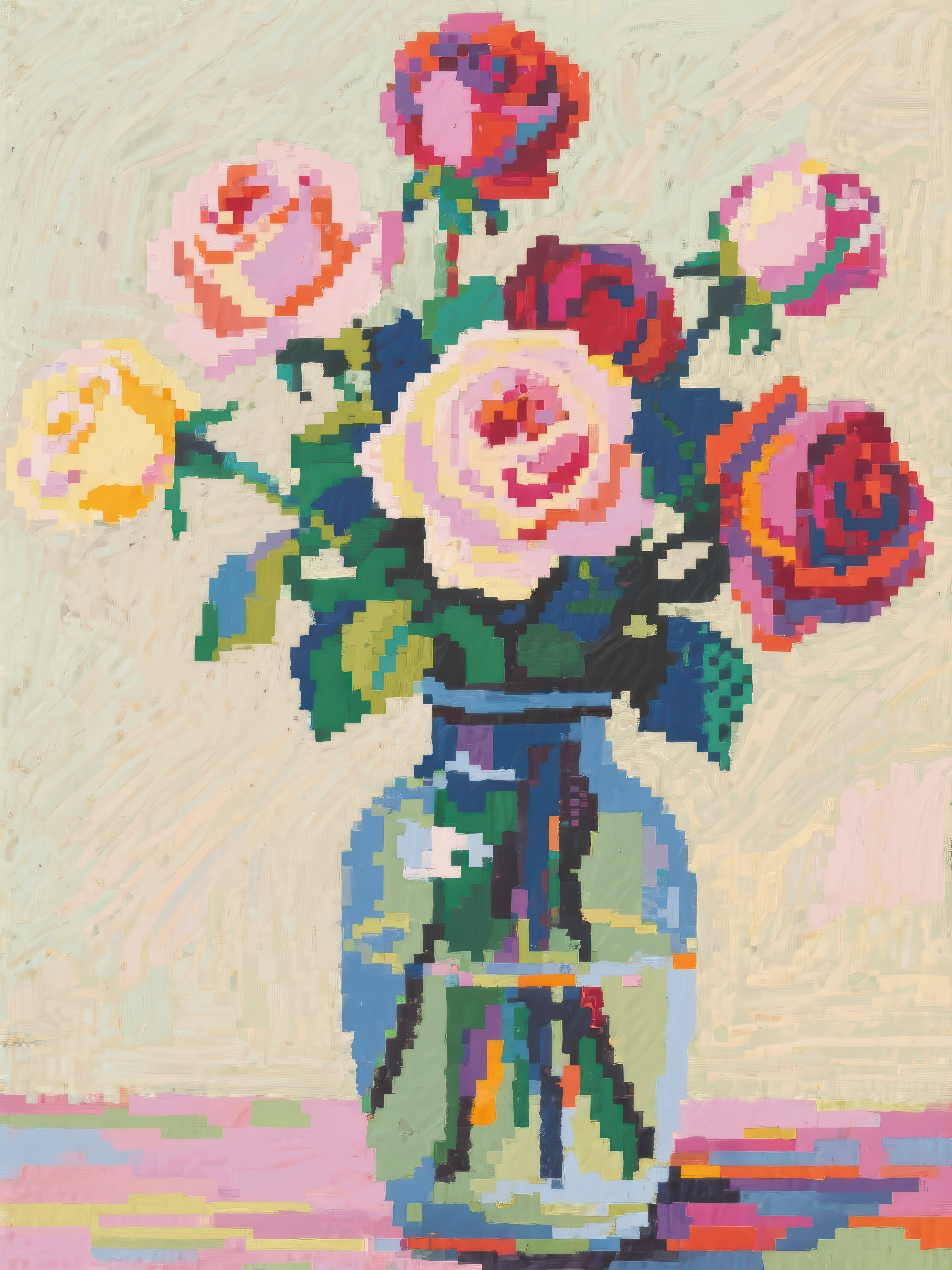 Vase of Roses