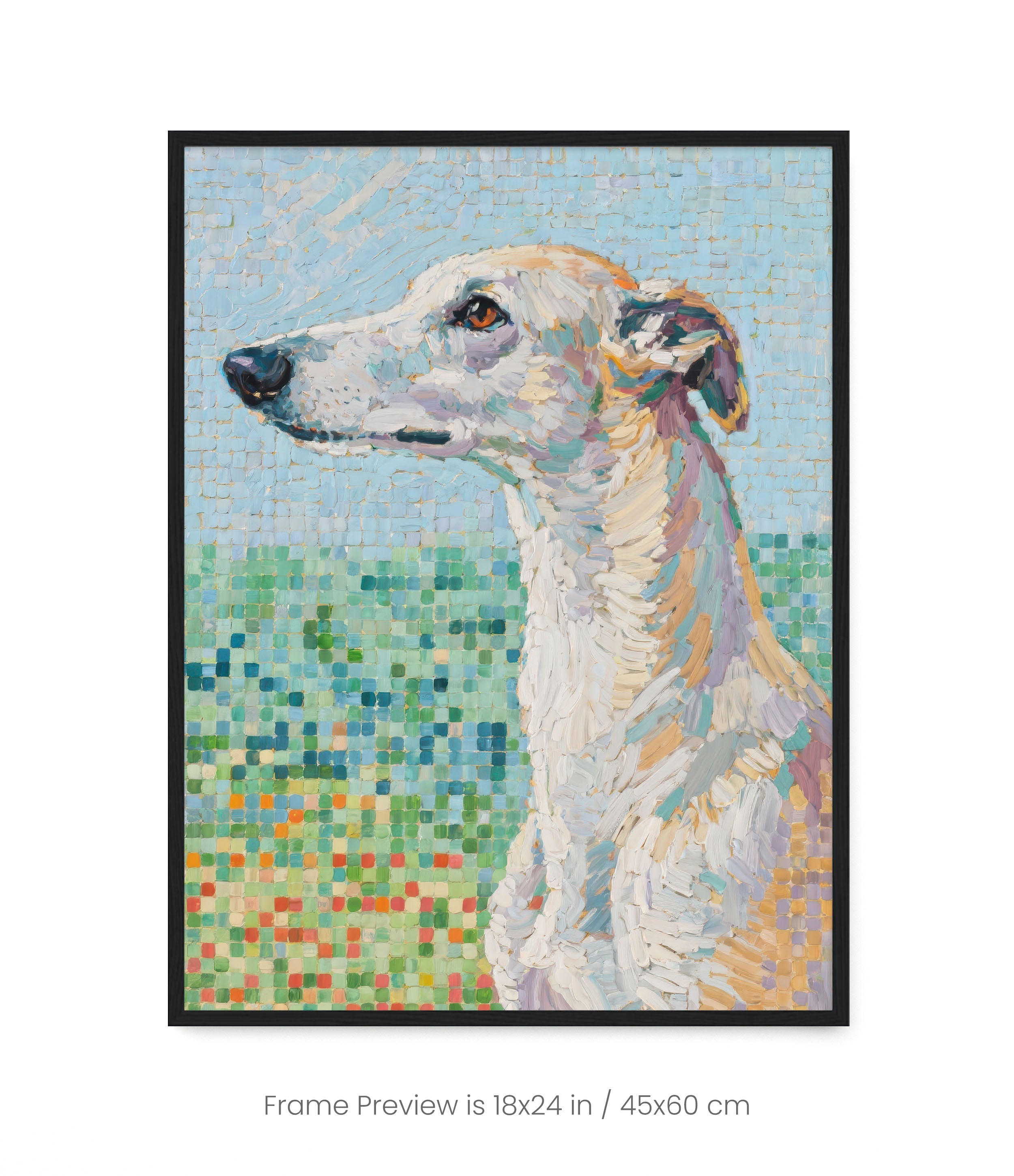 Pixel Portraits: Whippet
