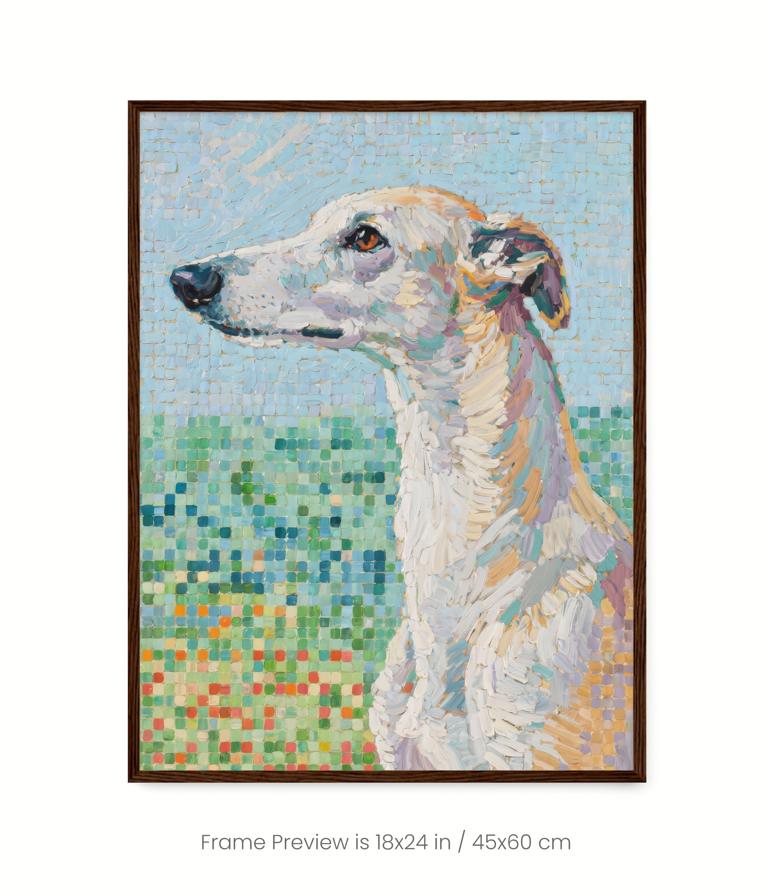 Pixel Portraits: Whippet