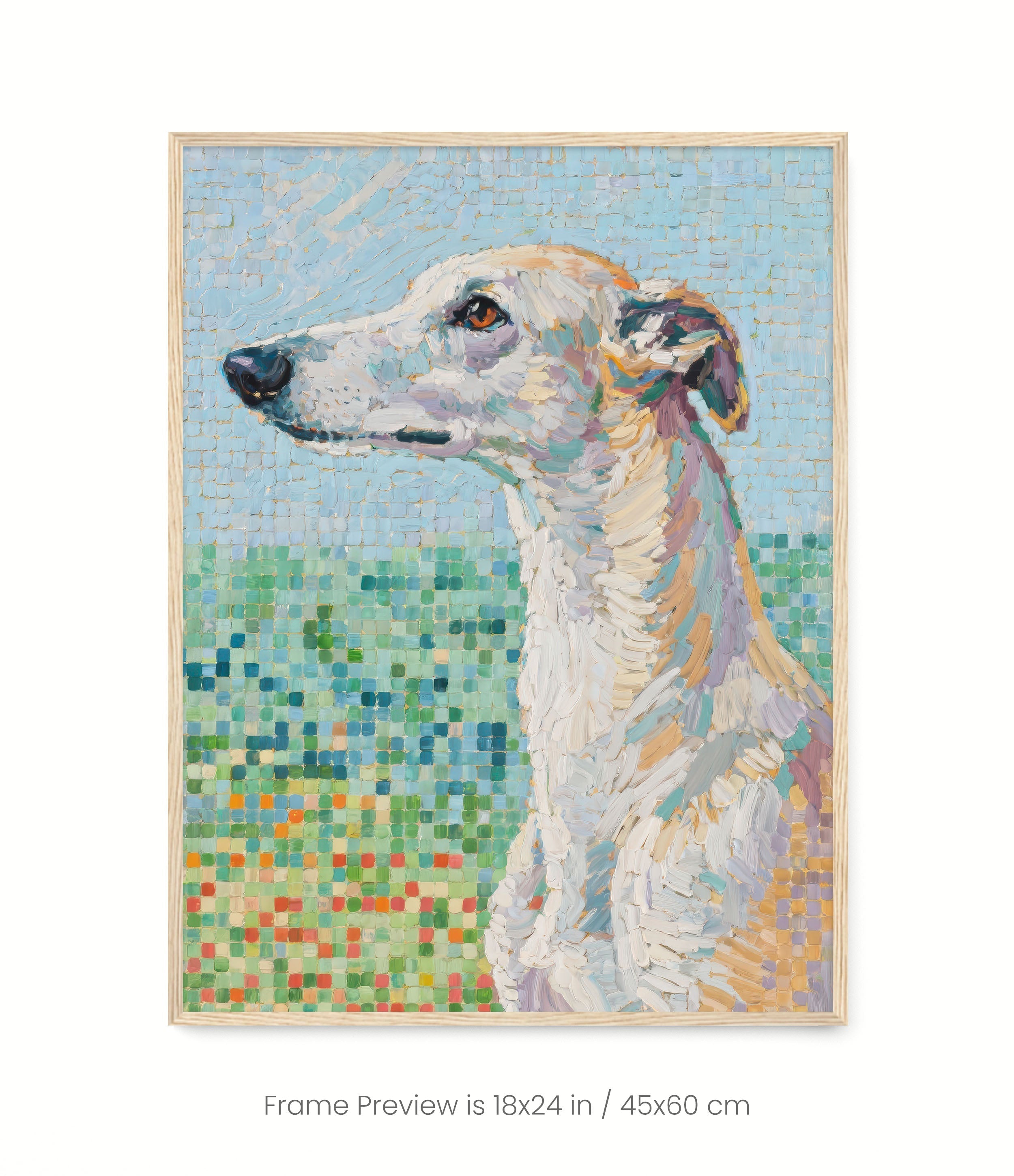 Pixel Portraits: Whippet