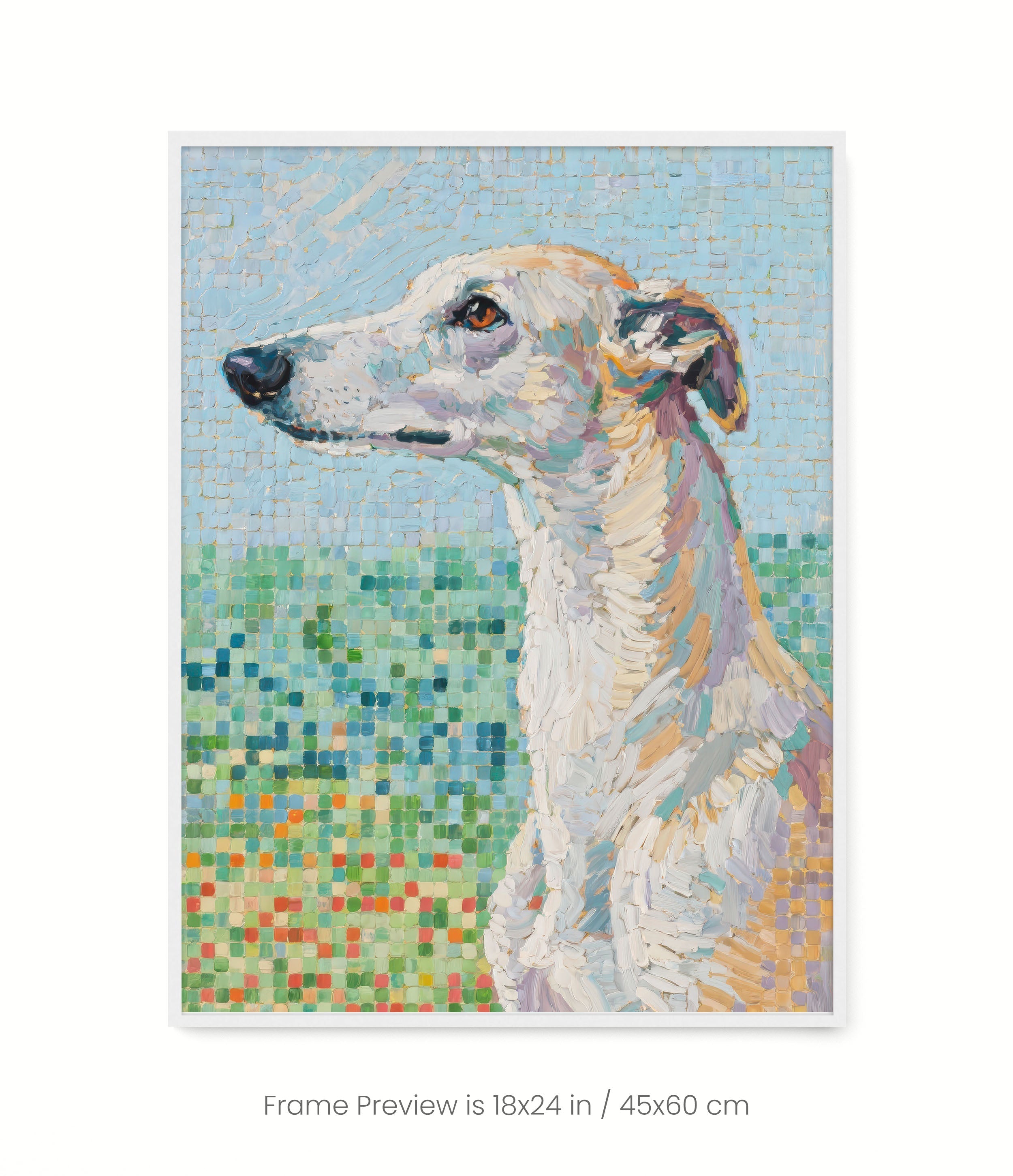 Pixel Portraits: Whippet