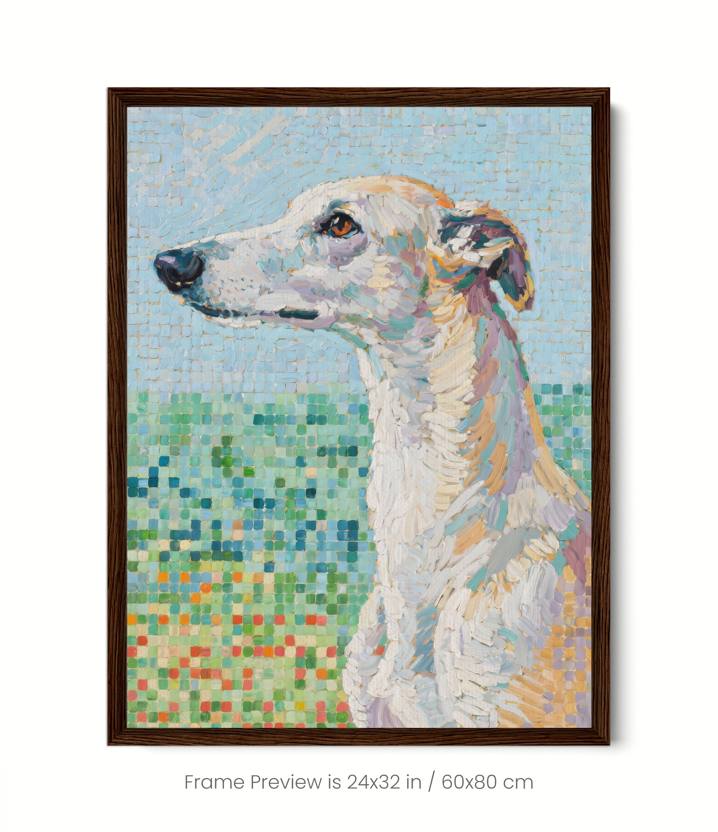 Pixel Portraits: Whippet